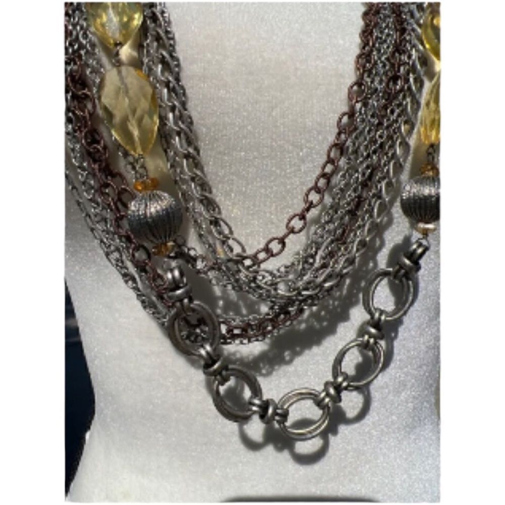 Chico's Multilayer Statement Necklace - Picture 6 of 13